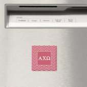 Alpha Chi Omega | Chevron Patroon Magneet (Insitu (Vaatwasser))