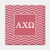 Alpha Chi Omega | Chevron Patroon Magneet (Voorkant)
