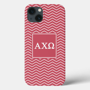 Alpha Chi Omega   Chevron Pattern iPhone 13 Hoesje