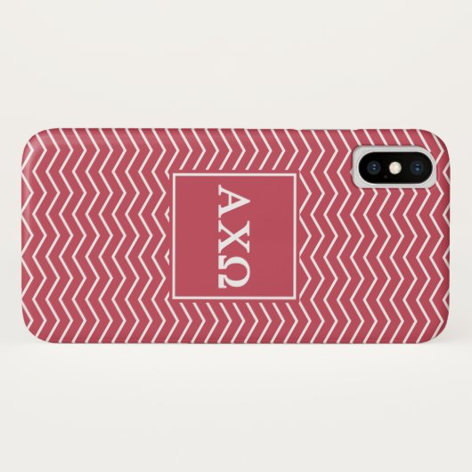 Alpha Chi Omega | Chevron Pattern Case-Mate iPhone Case (Achterkant (horizontaal))