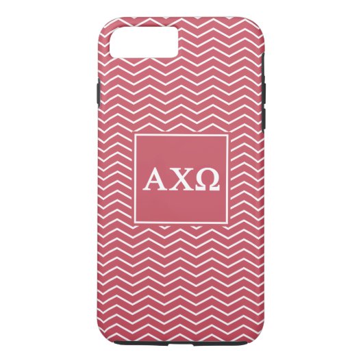 Alpha Chi Omega | Chevron Pattern Case-Mate iPhone Case (Achterkant)