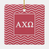 Alpha Chi Omega | Chevron Pattern Keramisch Ornament (Achterkant)
