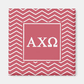 Alpha Chi Omega | Chevron Pattern Magneet (Voorkant)