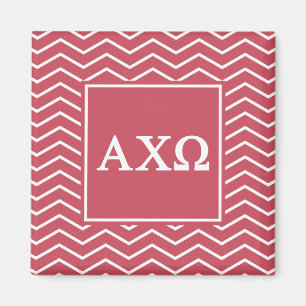 Alpha Chi Omega Chevron Pattern Magneet