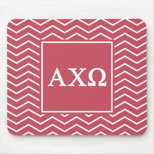 Alpha Chi Omega | Chevron Pattern Muismat (Voorkant)