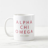 Alpha- Chi Omega | Est. 1885 Koffiemok (Links)