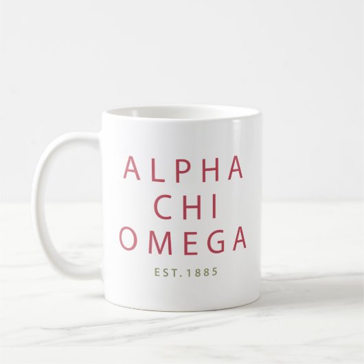 Alpha- Chi Omega | Est. 1885 Koffiemok (Links)