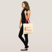 Alpha Chi Omega | Gestapeld logo Tote Bag (Voorkant (model))
