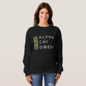 Alpha Chi Omega | Gestapeld Logo Trui (Voorkant volledig)