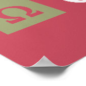 Alpha Chi Omega | Gestapelde Logo Poster (Hoek)