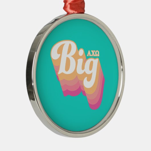 Alpha Chi Omega | Groot Metalen Ornament (Rechts)