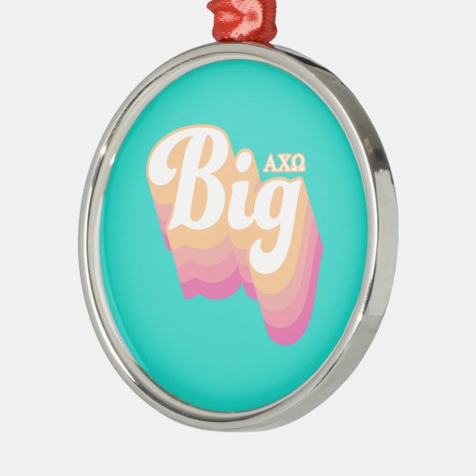 Alpha Chi Omega | Groot Metalen Ornament (Links)