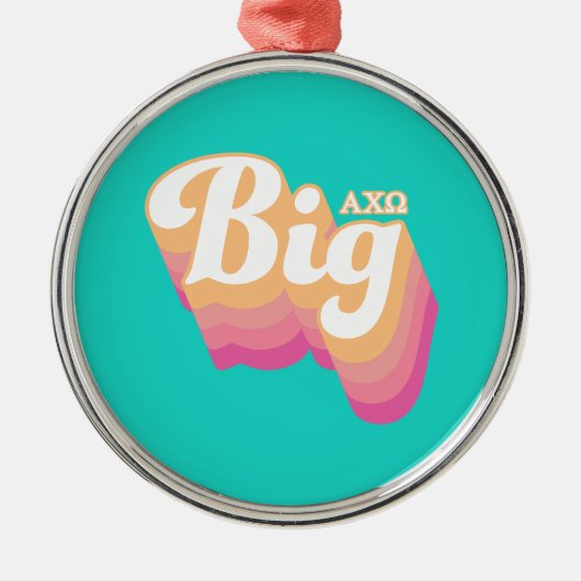 Alpha Chi Omega | Groot Metalen Ornament (Voorkant)