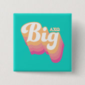Alpha Chi Omega | Groot Vierkante Button 5,1 Cm (Voorkant)