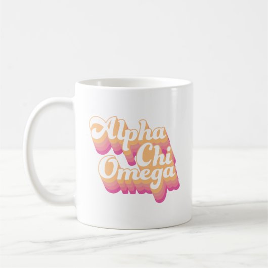 Alpha Chi Omega | Groovy Script Koffiemok (Links)