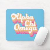 Alpha Chi Omega | Groovy Script Muismat (Met muis)