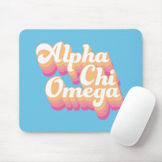 Alpha Chi Omega | Groovy Script Muismat (Met muis)