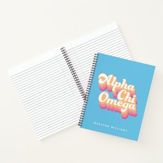 Alpha Chi Omega | Groovy Script Notitieboek (Binnen)