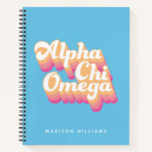 Alpha Chi Omega | Groovy Script Notitieboek (Voorkant)