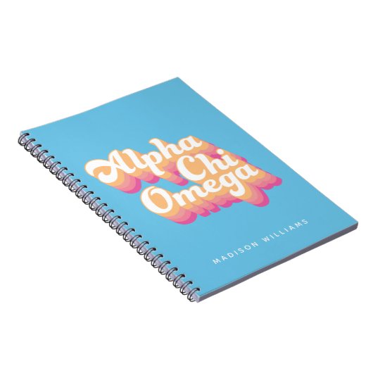 Alpha Chi Omega | Groovy Script Notitieboek (Rechterzijde)