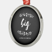 Alpha Chi Omega | Grote Krans Metalen Ornament (Links)