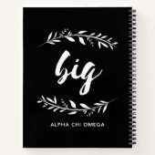 Alpha Chi Omega | Grote Krans Notitieboek (Achterkant)