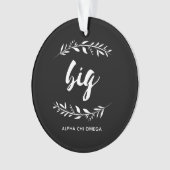Alpha Chi Omega | Grote Krans Ornament (voorkant)
