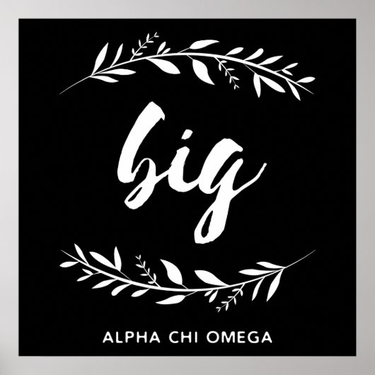 Alpha Chi Omega | Grote Krans Poster (Voorkant)