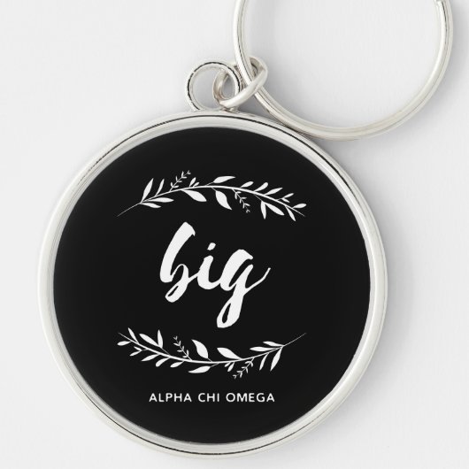 Alpha Chi Omega | Grote Krans Sleutelhanger (Voorkant)