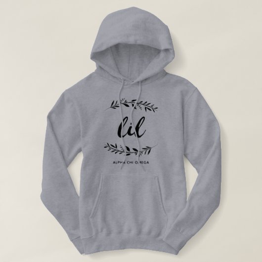 Alpha Chi Omega | Kleine krans Hoodie (Design voorkant)