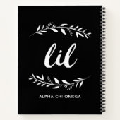 Alpha Chi Omega | Kleine krans Notitieboek (Achterkant)