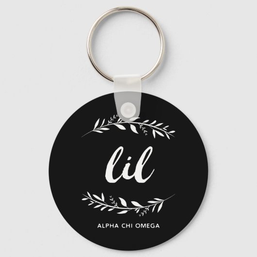 Alpha Chi Omega | Kleine krans Sleutelhanger (Voorkant)