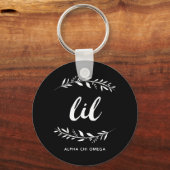 Alpha Chi Omega | Kleine krans Sleutelhanger (Voorkant)