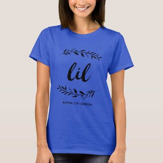 Alpha Chi Omega | Kleine krans T-shirt (Voorkant)