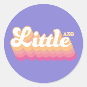 Alpha Chi Omega   Kleine Ronde Sticker