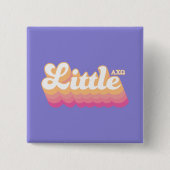 Alpha Chi Omega | Kleine Vierkante Button 5,1 Cm (Voorkant)