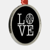 Alpha Chi Omega | Liefde Metalen Ornament (Rechts)