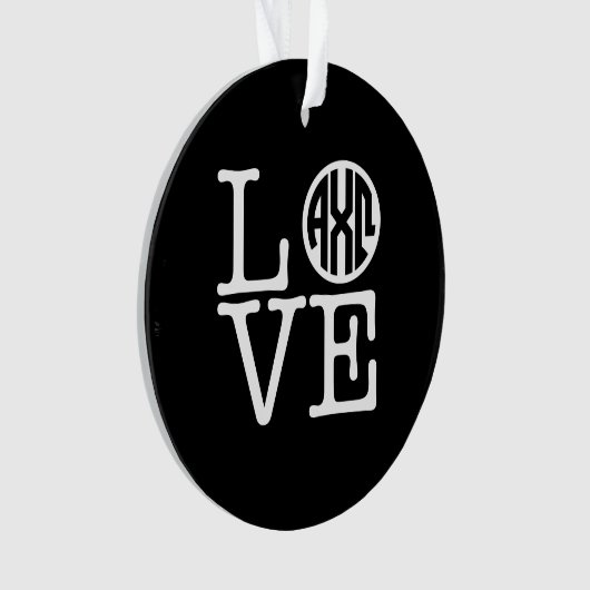 Alpha Chi Omega | Liefde Ornament (voorkant)