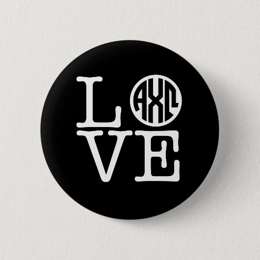 Alpha Chi Omega | Liefde Ronde Button 5,7 Cm (Voorkant)