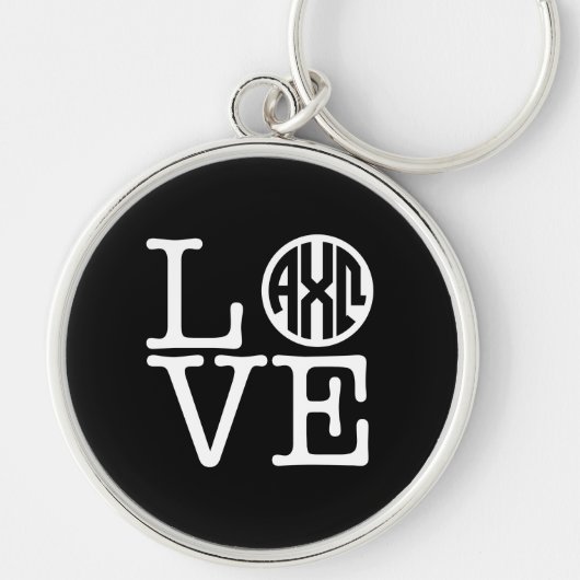 Alpha Chi Omega | Liefde Sleutelhanger (Voorkant)