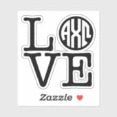 Alpha Chi Omega | Liefde Sticker (Vel)