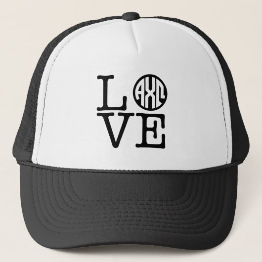 Alpha Chi Omega | Liefde Trucker Pet (Voorkant)