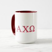 Alpha Chi Omega | Lil Script Mok (Voorkant links)
