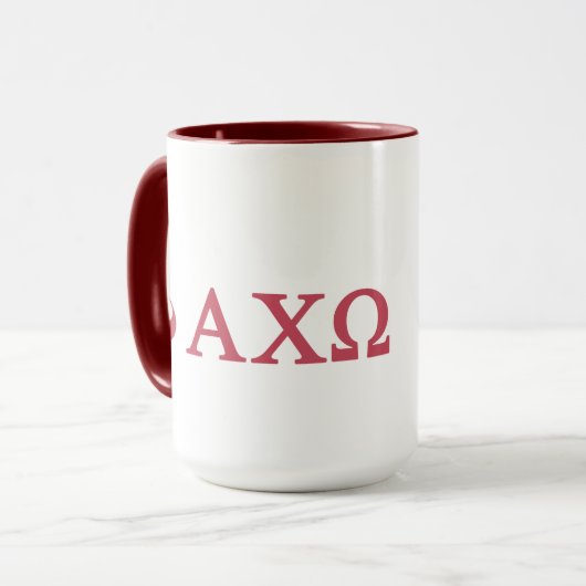 Alpha Chi Omega | Lil Script Mok (Voorkant links)