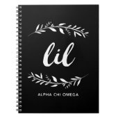 Alpha Chi Omega | Lil Wreath Notitieboek (Voorkant)