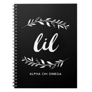 Alpha Chi Omega   Lil Wreath Notitieboek
