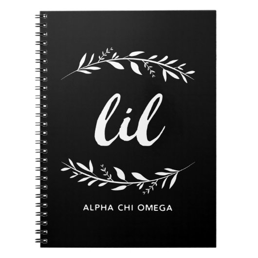Alpha Chi Omega | Lil Wreath Notitieboek (Voorkant)