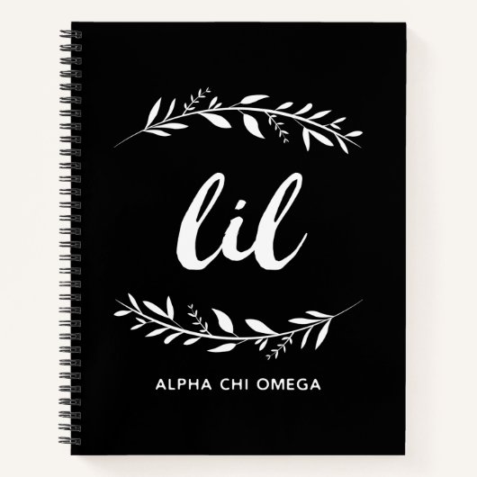 Alpha Chi Omega | Lil Wreath Notitieboek (Voorkant)