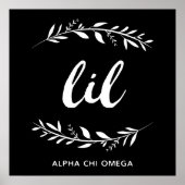 Alpha Chi Omega | Lil Wreath Poster (Voorkant)