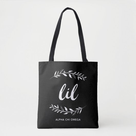 Alpha Chi Omega | Lil Wreath Tote Bag (Voorkant)